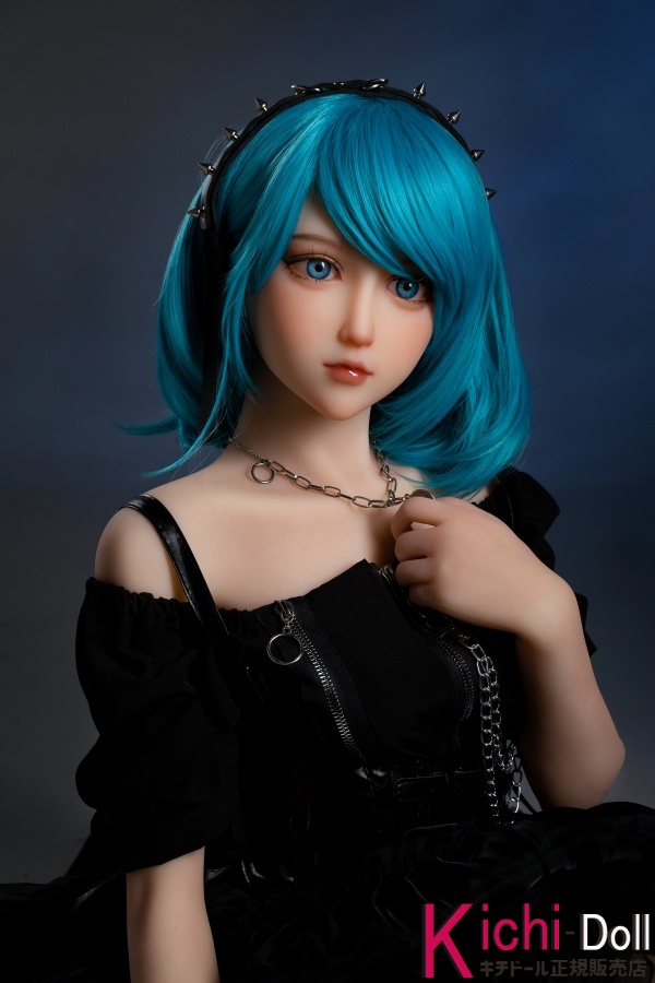 Nali 140cm 中胸 AXB DOLL リアル ラブドールA86 TPE 短い青い髪 白い肌 ダッチワイフ エロ