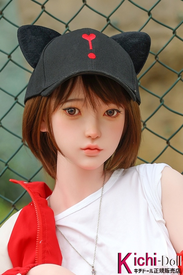 晓兰 150cm JY Doll バスト小 シリコン+TPE ラブドール リアル 短い茶色の髪 かわいい顔 アダルト ダッチワイフ