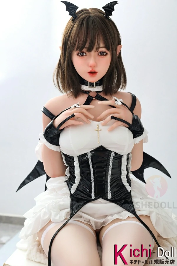 艾琳 150cm B-cup B-cup SHEDOLL Y007 シリコンヘッド+TPEボディピュアビューティーダッチワイフエルフの耳